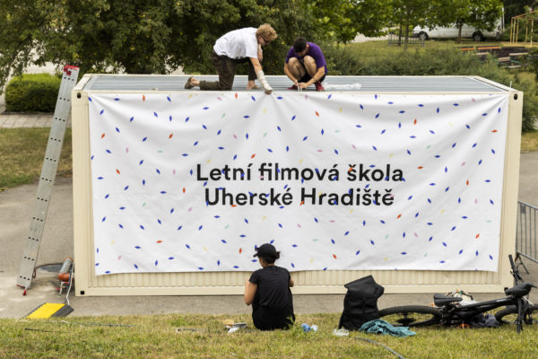 Přípravy na 49. ročník Letní filmové školy, 27. 7. 2023, Uherské Hradiště.