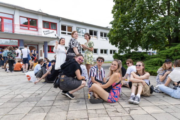 Návštěvníci na Letní filmové škole v Uherském Hradišti, 30.července 2023.